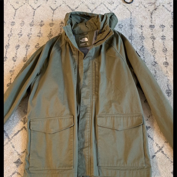 north face canvas jacket